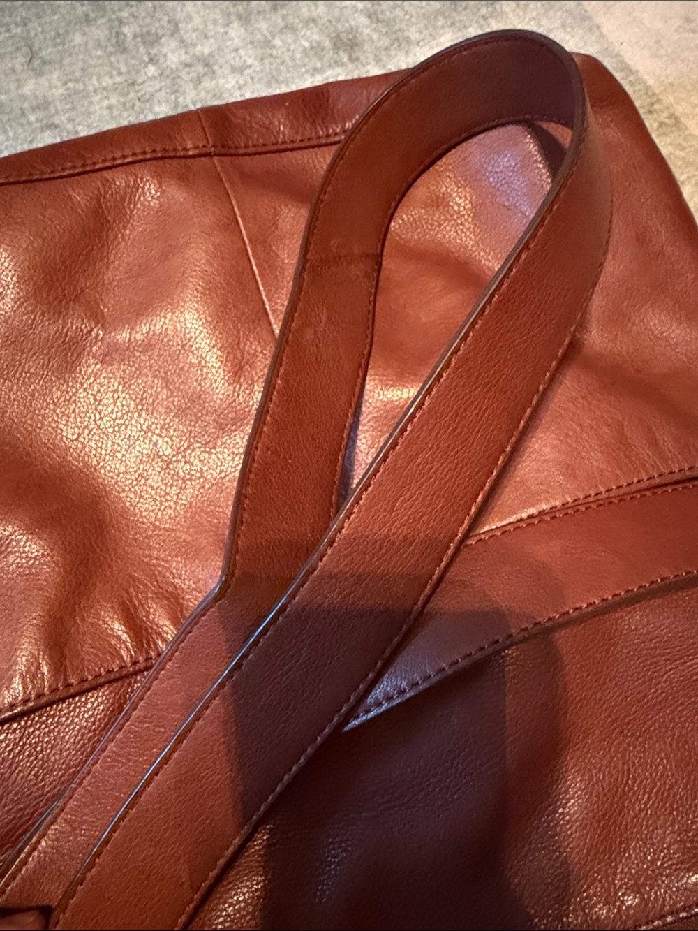 Margot leather double flap crossbody bag 100% leather - Picture 7 of 13